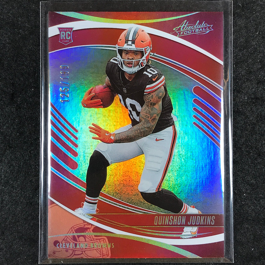 2025 Absolute Football QUINSHON JUDKINS Rookie Base Red Spectrum /199 #171