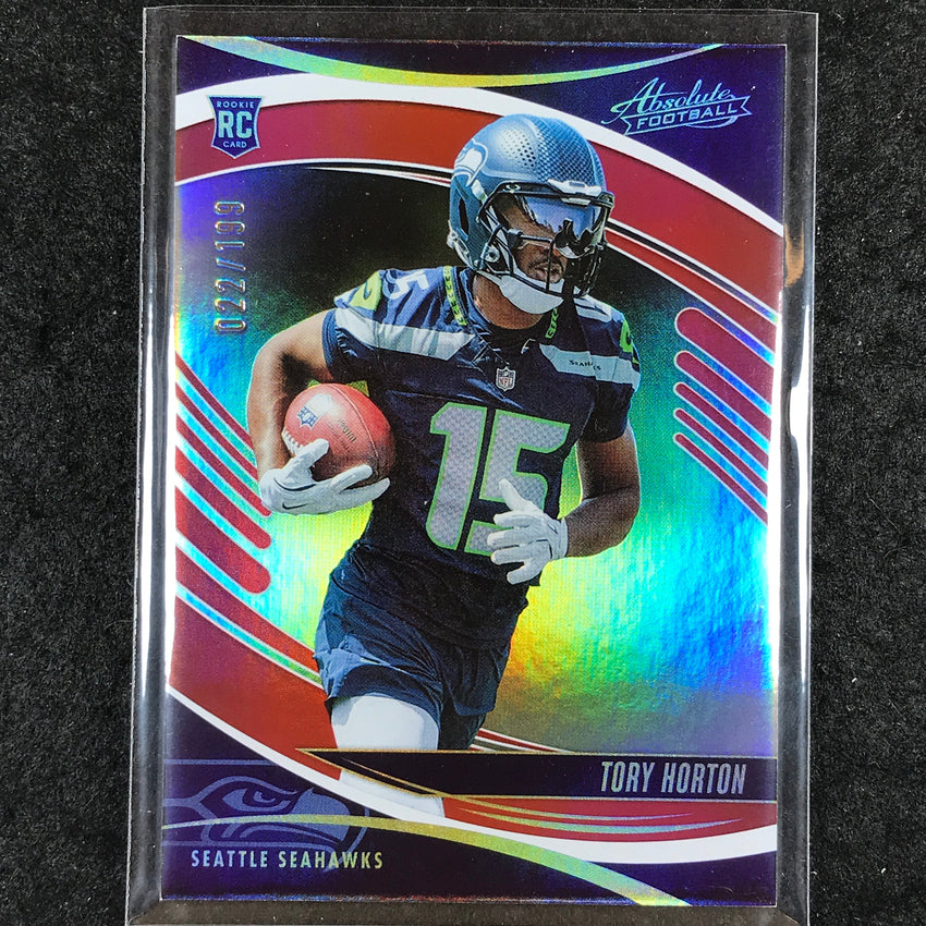 2025 Absolute Football TORY HORTON Rookie Base Red Spectrum /199 #185