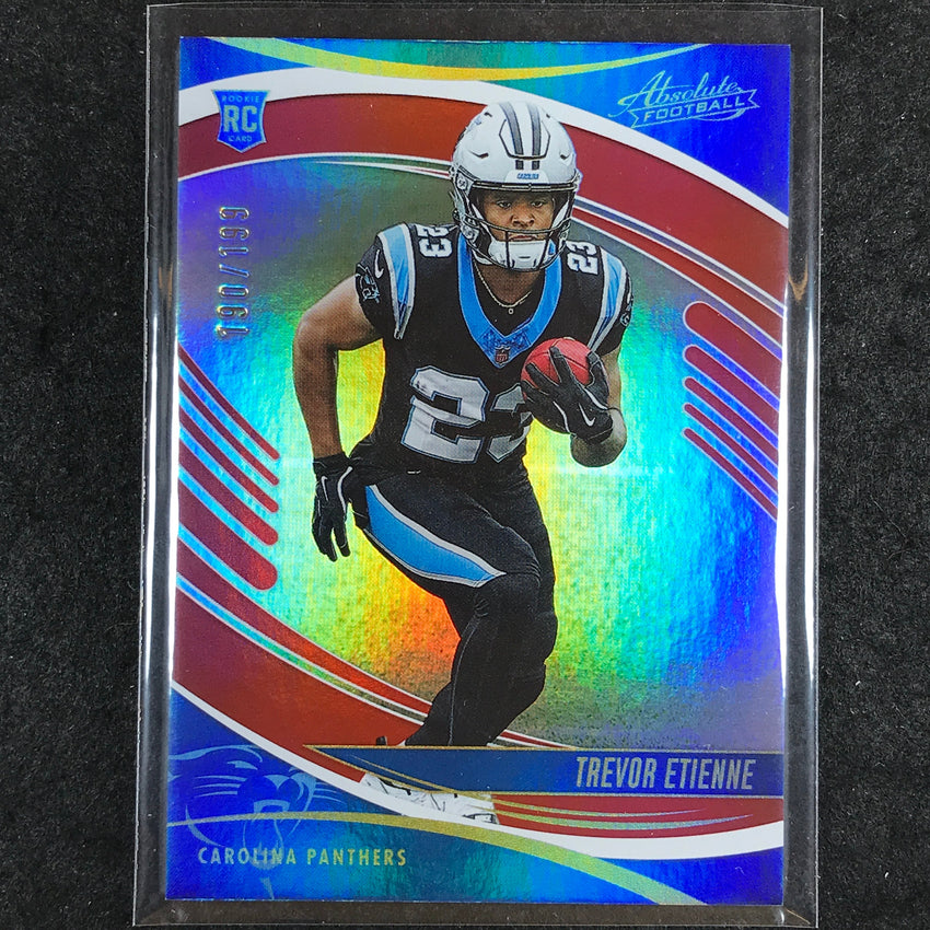 2025 Absolute Football TREVOR ETIENNE Rookie Base Red Spectrum /199 #189