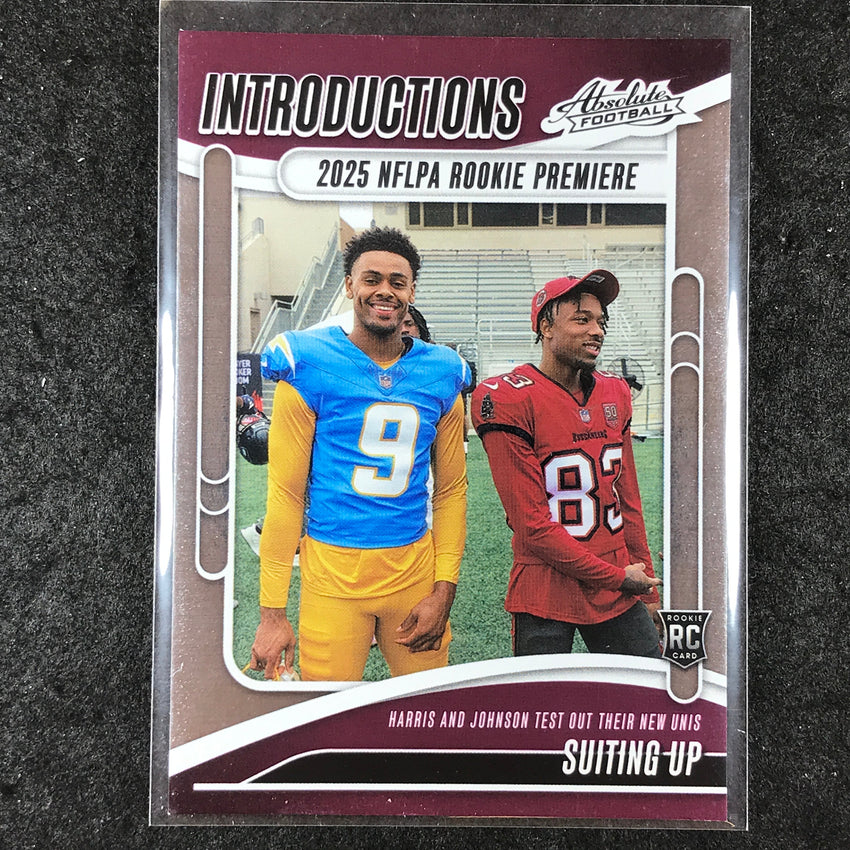 2025 Absolute Football HARRIS JOHNSON Introductions Rookie Base #TJN