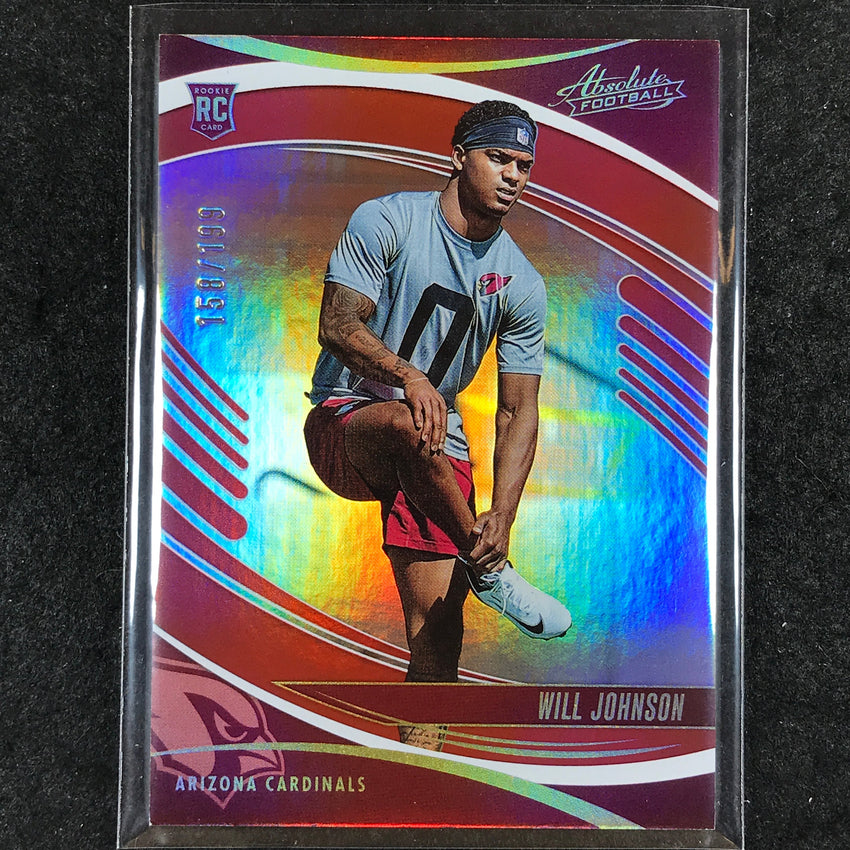 2025 Absolute Football WILL JOHNSON Rookie Base Red Spectrum /199 #198