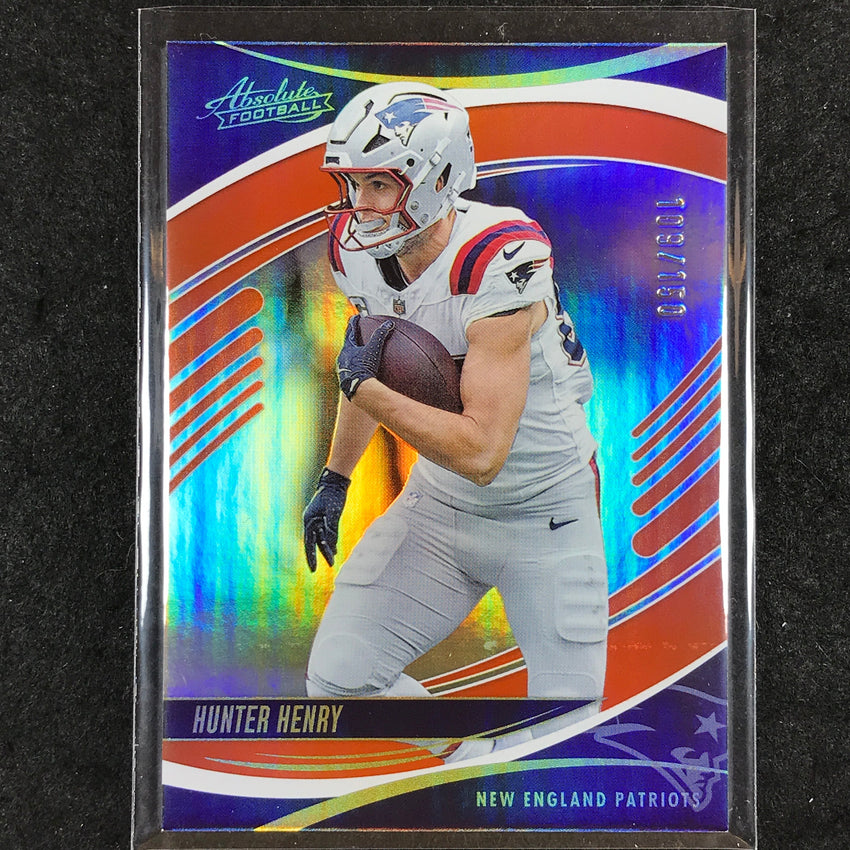 2025 Absolute Football HUNTER HENRY Base Orange Spectrum /150 #20