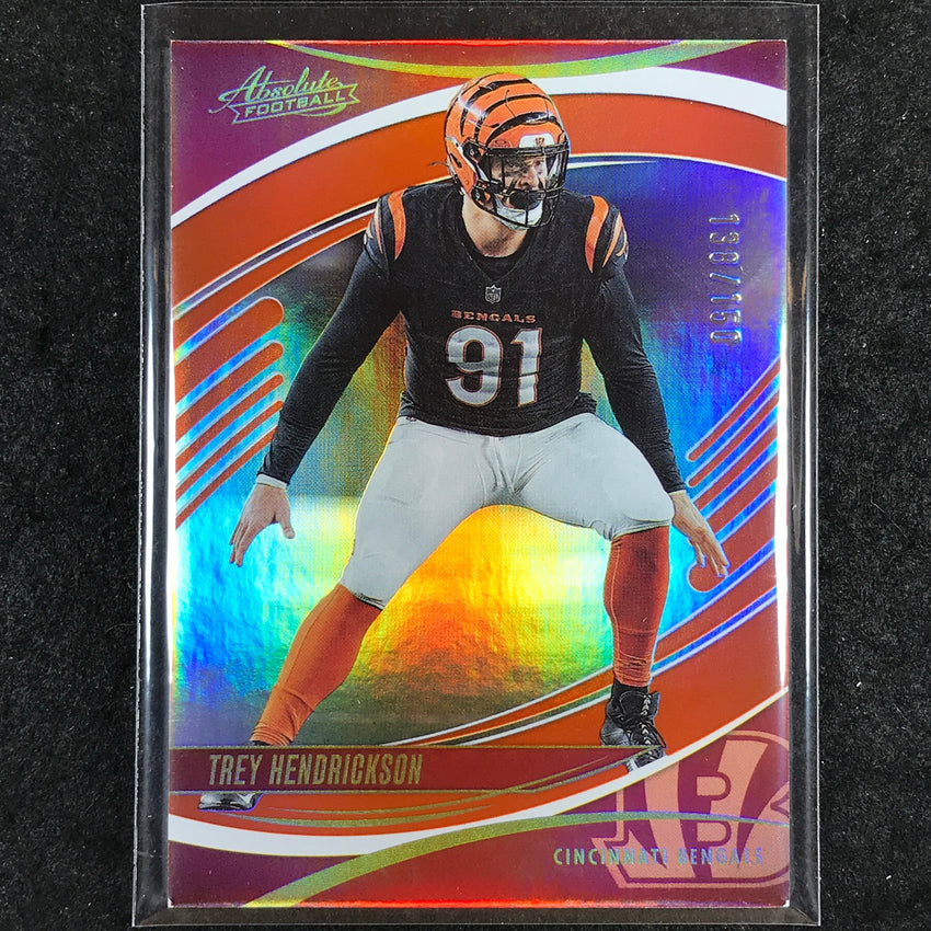 2025 Absolute Football TREY HENDRICKSON Base Orange Spectrum /150 #25