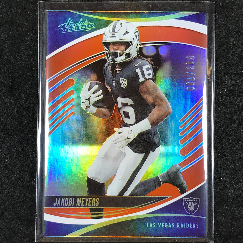 2025 Absolute Football JAKOBI MEYERS Base Orange Spectrum /150 #56