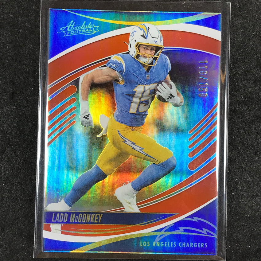 2025 Absolute Football LADD MCCONKEY Base Orange Spectrum /150 #77