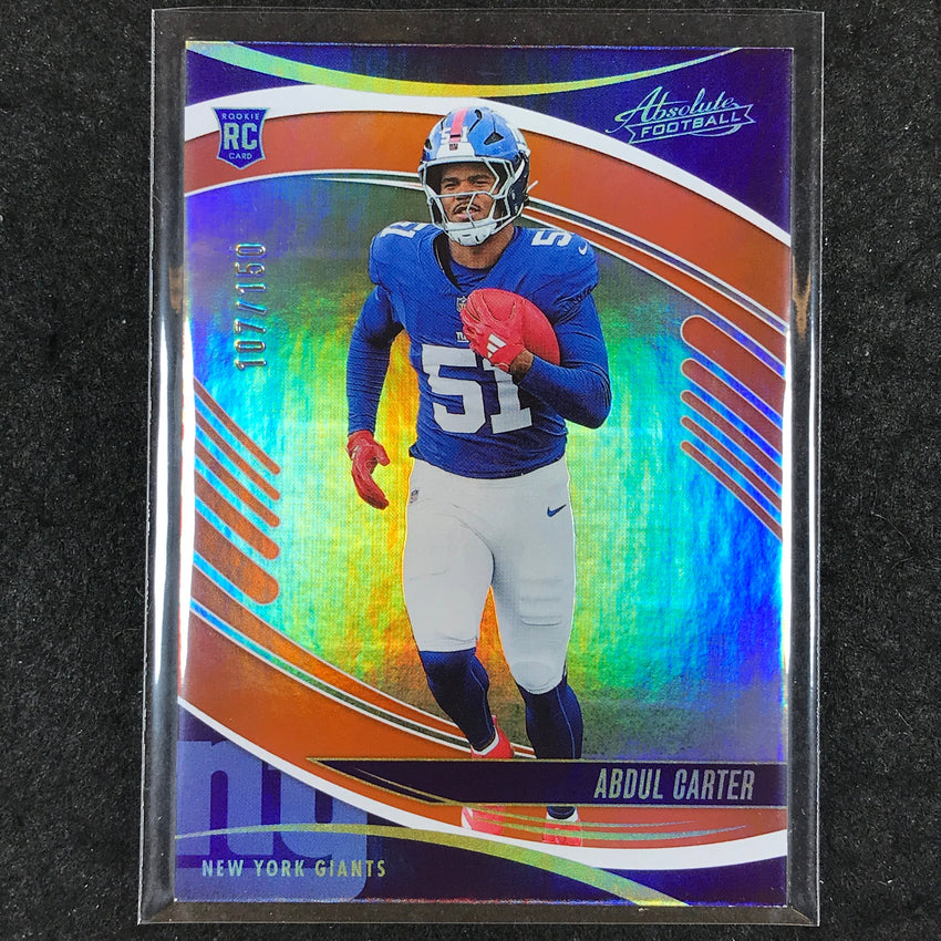 2025 Absolute Football ABDUL CARTER Rookie Base Orange Spectrum /150 #101