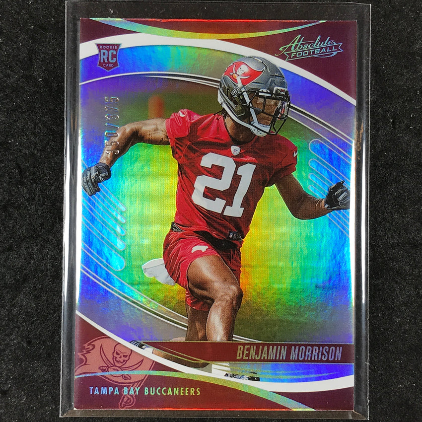 2025 Absolute Football BENJAMIN MORRISON Rookie Base Silver Spectrum /375 #108