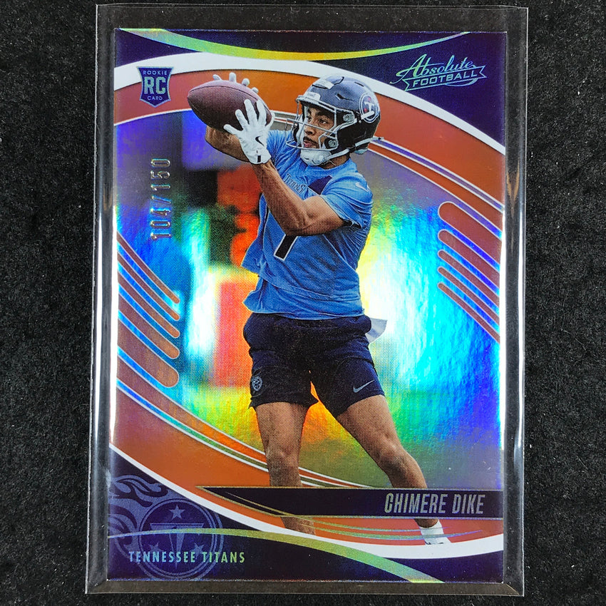 2025 Absolute Football CHIMERE DIKE Rookie Base Orange Spectrum /150 #113