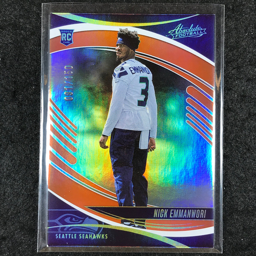 2025 Absolute Football NICK EMMANWORI Rookie Base Orange Spectrum /150 #163