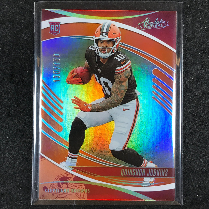 2025 Absolute Football QUINSHON JUDKINS Rookie Base Orange Spectrum /150 #171
