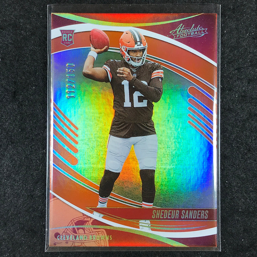 2025 Absolute Football SHEDEUR SANDERS Rookie Base Orange Spectrum /150 #177