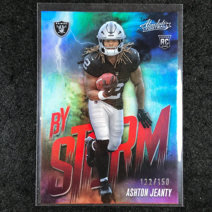 2025 Absolute Football ASHTON JEANTY By Storm Rookie Red /150 #1