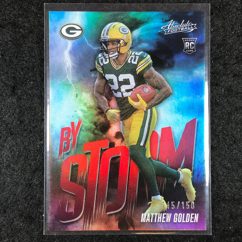 2025 Absolute Football MATTHEW GOLDEN By Storm Rookie Red /150 #11