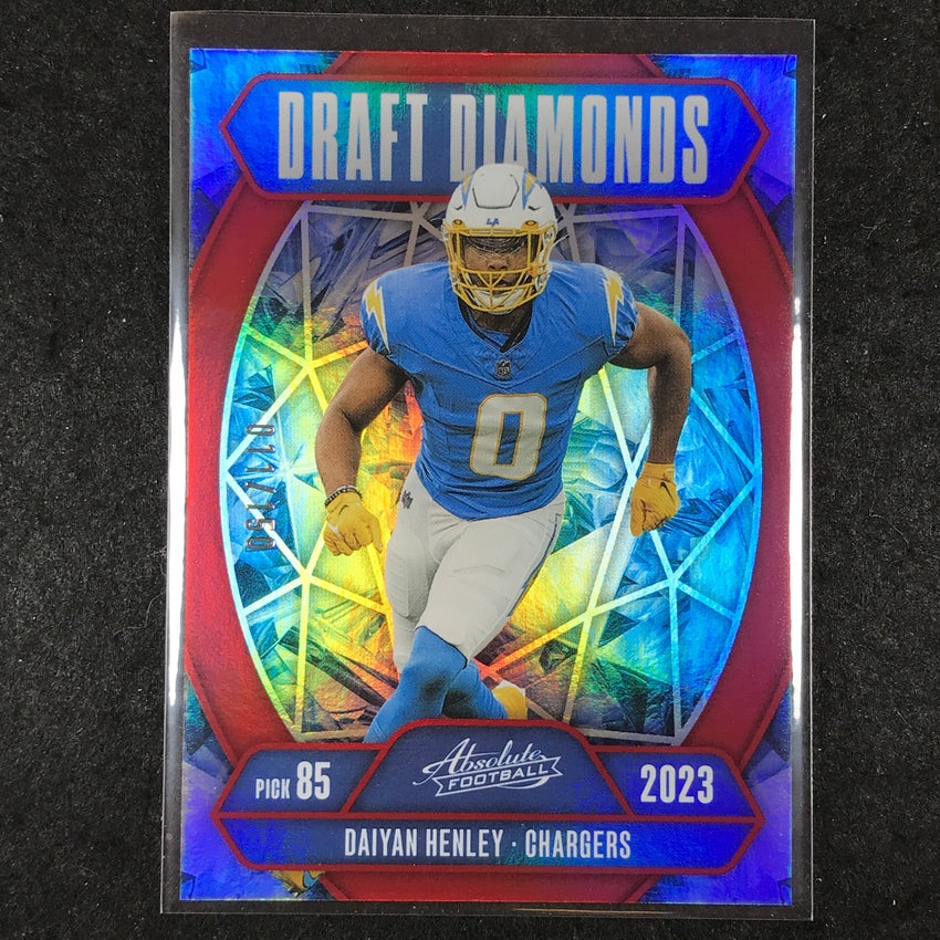 2025 Absolute Football DAIYAN HENLEY Draft Diamonds Red /150 #DHY