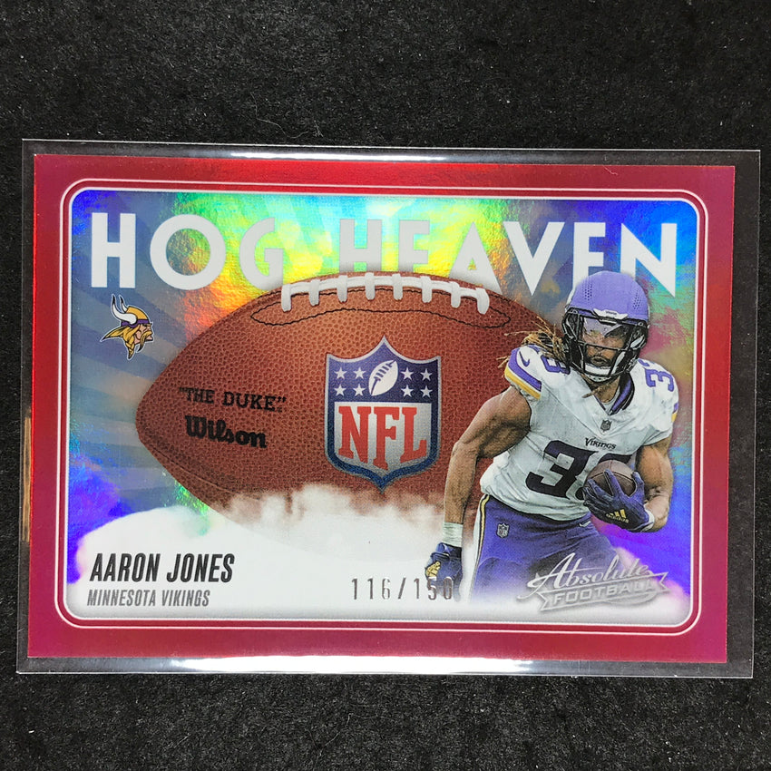 2025 Absolute Football AARON JONES Hog Heaven Red /150 #AJS