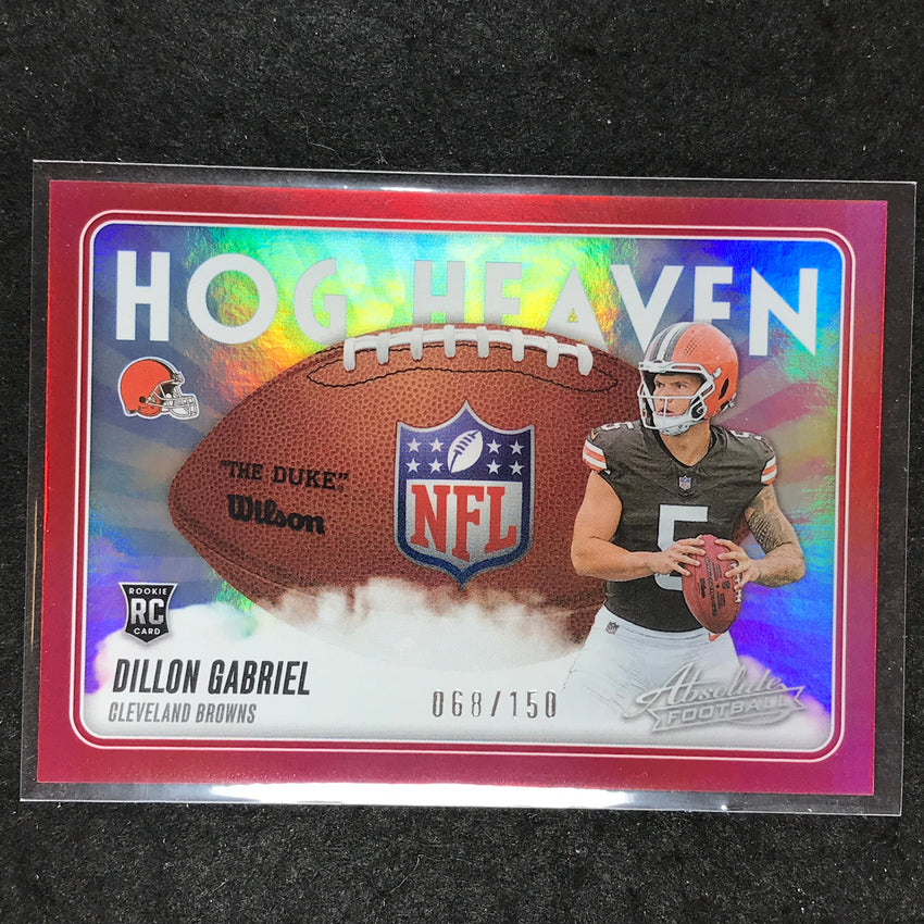 2025 Absolute Football DILLON GABRIEL Hog Heaven Rookie Red /150 #DGL