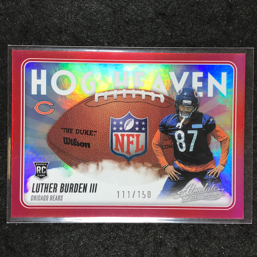 2025 Absolute Football LUTHER BURDEN III Hog Heaven Rookie Red /150 #LBN