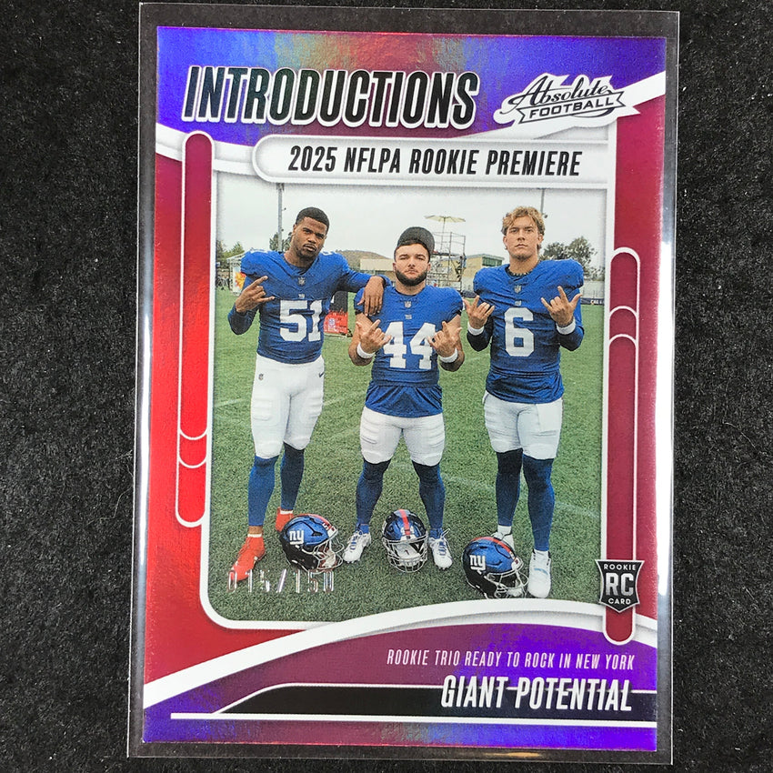 2025 Absolute Football CARTER DART SKATTEBO Introductions Rookie Red 15/150 #CSO