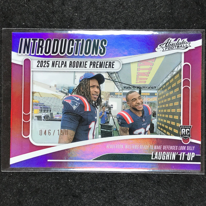 2025 Absolute Football WILLIAMS HENDERSON Introductions Rookie Red 46/150 #THN