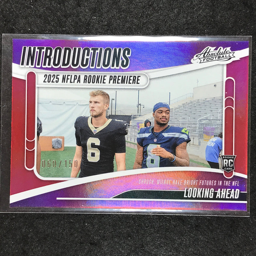 2025 Absolute Football SHOUGH MILROE Introductions Rookie Red 60/150 #TSH