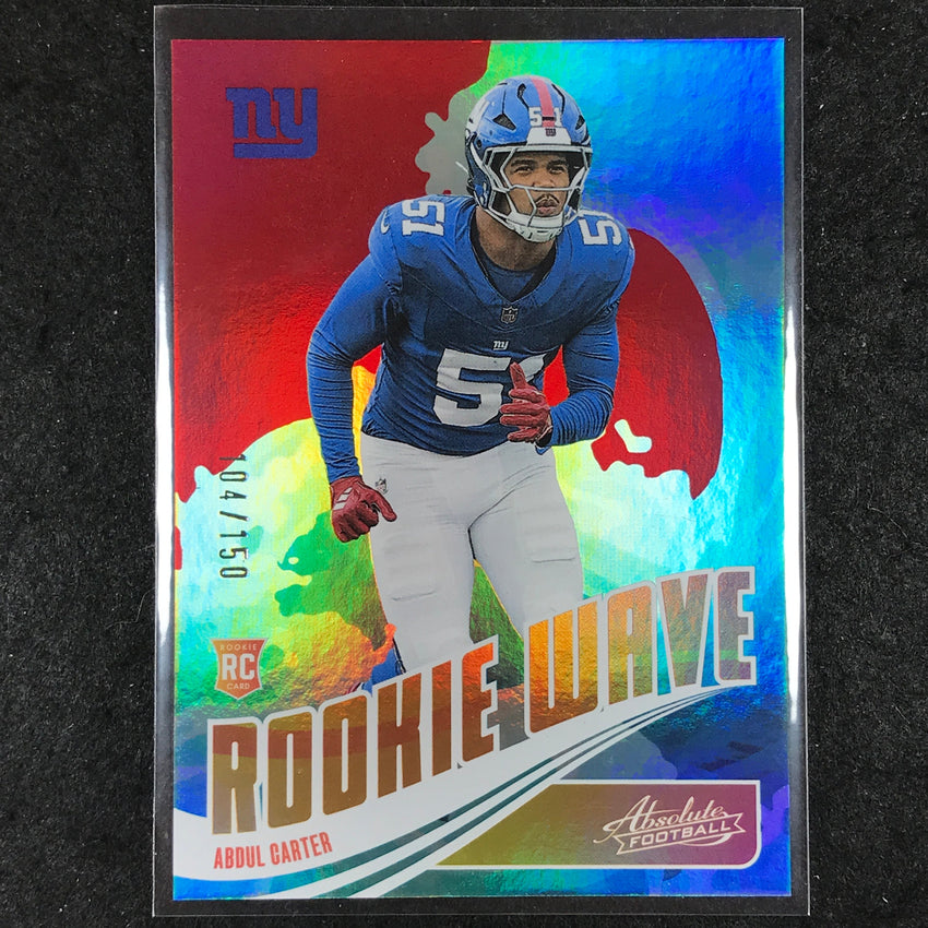 2025 Absolute Football ABDUL CARTER Rookie Wave Red /150 #ACR