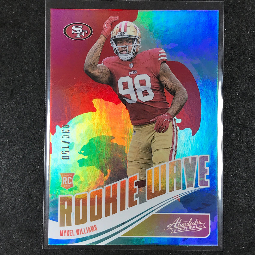 2025 Absolute Football MYKEL WILLIAMS Rookie Wave Red /150 #MWS