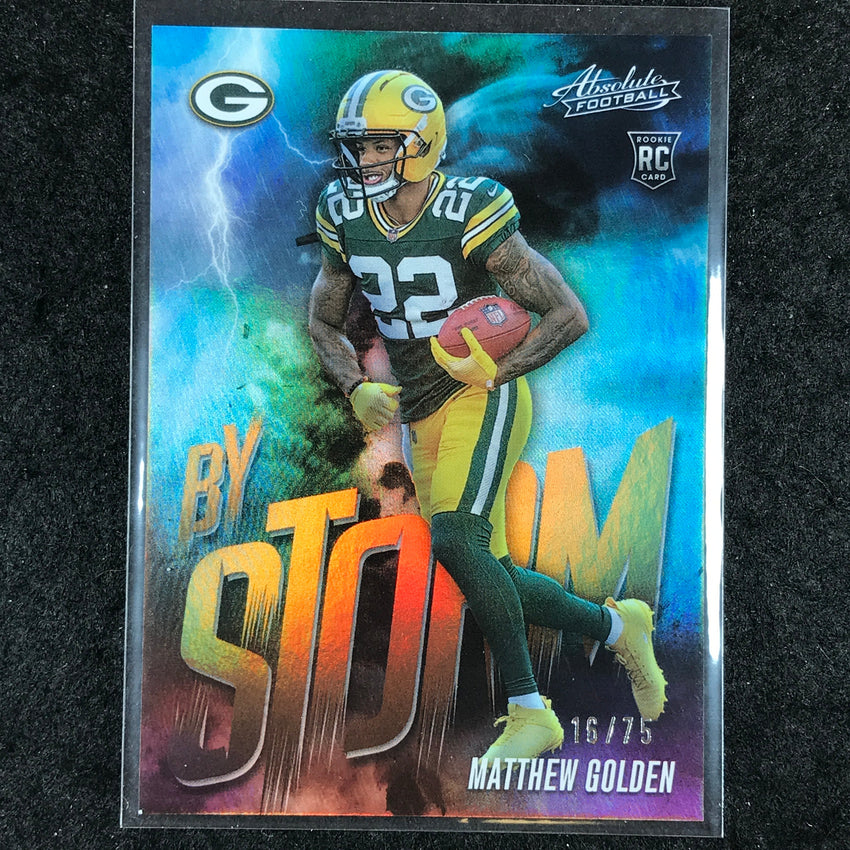 2025 Absolute Football MATTHEW GOLDEN By Storm Rookie Orange 16/75 #11