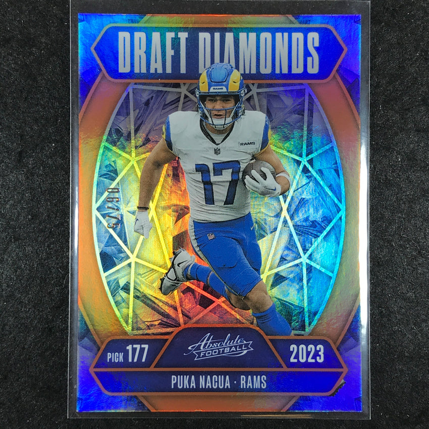 2025 Absolute Football PUKA NACUA Draft Diamonds Orange 6/75 #PNA