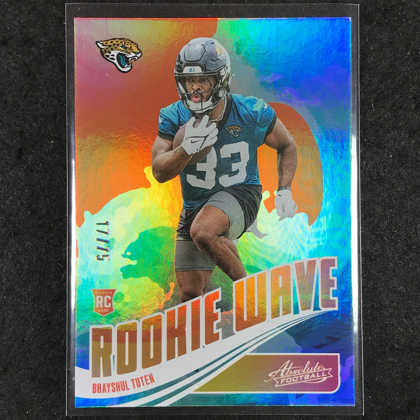 2025 Absolute Football BHAYSHUL TUTEN Rookie Wave Orange 17/75 #BTN