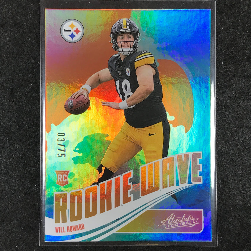 2025 Absolute Football WILL HOWARD Rookie Wave Orange 3/75 #WHD
