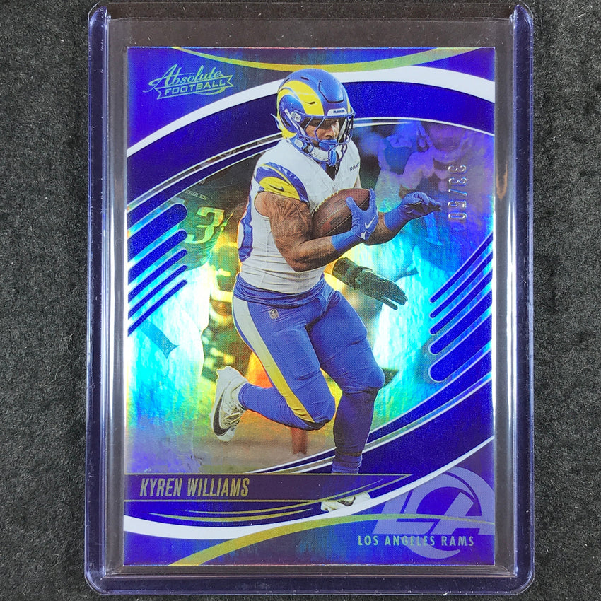 2025 Absolute Football KYREN WILLIAMS Base Blue Spectrum 33/50 #6