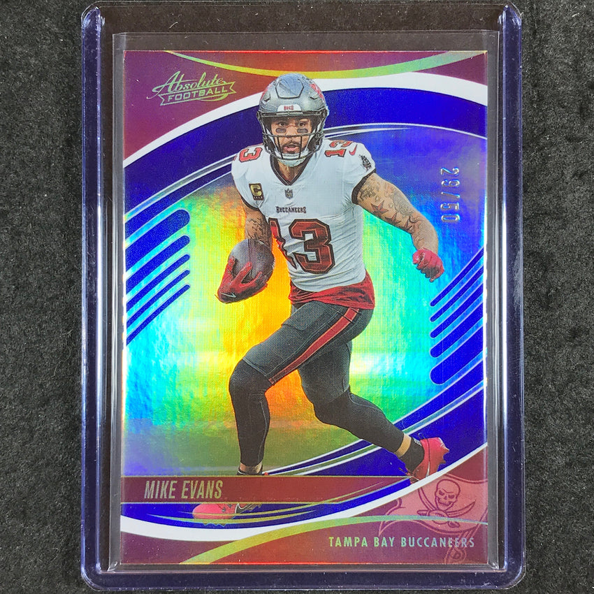 2025 Absolute Football MIKE EVANS Base Blue Spectrum 29/50 #27