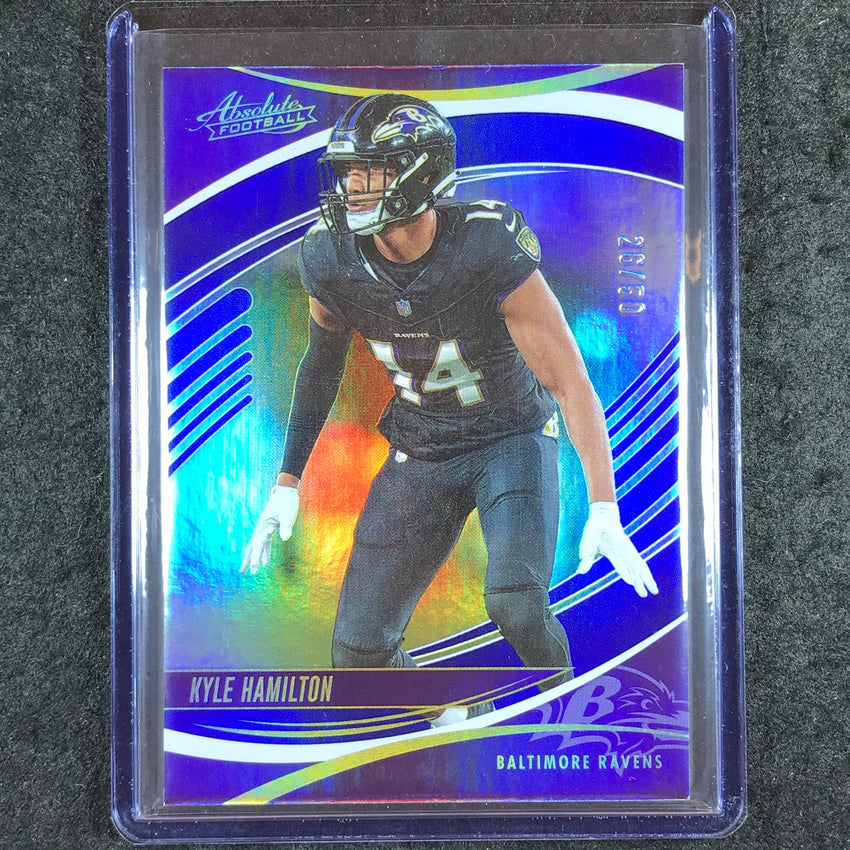 2025 Absolute Football KYLE HAMILTON Base Blue Spectrum 26/50 #28