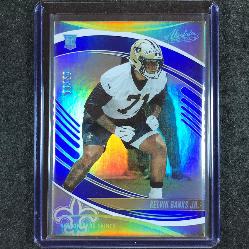 2025 Absolute Football KELVIN BANKS JR. Rookie Base Blue Spectrum 14/50 #149