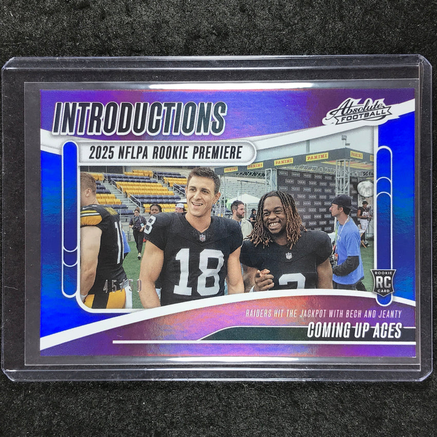 2025 Absolute Football BECH JEANTY Introductions Rookie Blue 45/50 #AJY