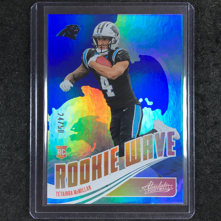 2025 Absolute Football TETAIROA MCMILLAN Rookie Wave Blue 24/50 #YMN