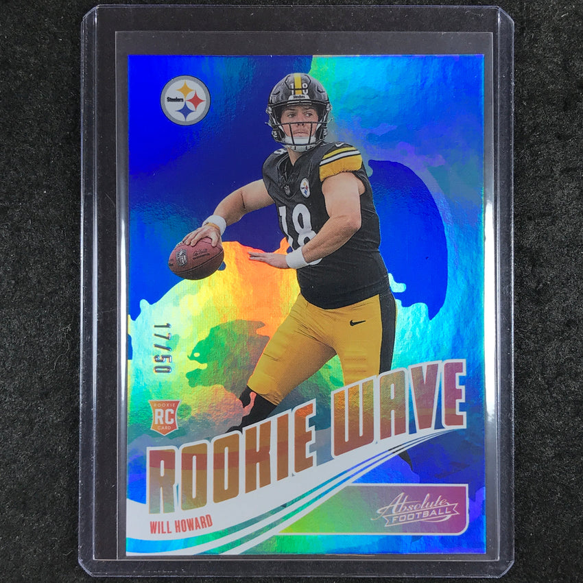 2025 Absolute Football WILL HOWARD Rookie Wave Blue 17/50 #WHD