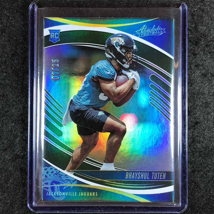 2025 Absolute Football BHAYSHUL TUTEN Rookie Base Green Spectrum 1/25 #109