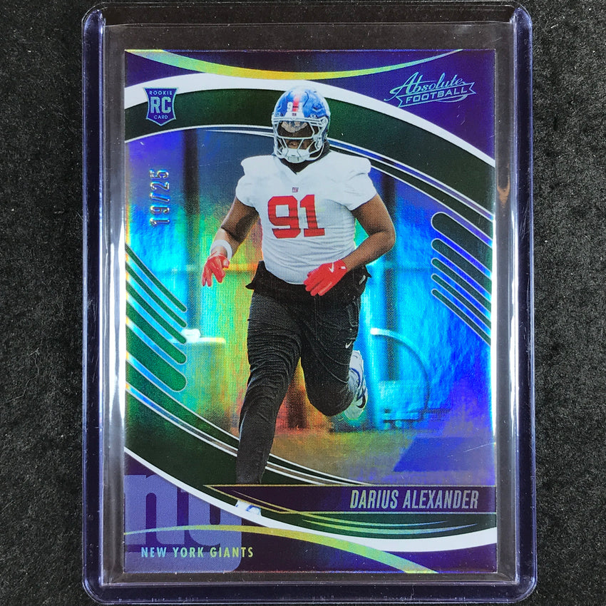 2025 Absolute Football DARIUS ALEXANDER Rookie Base Green Spectrum 19/25 #115