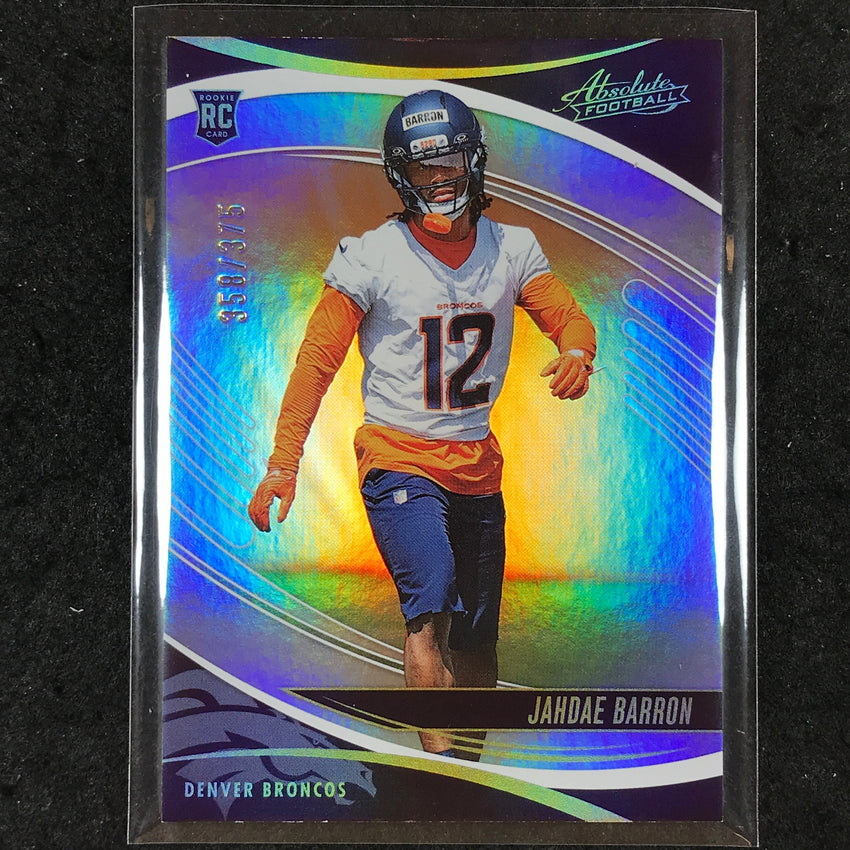 2025 Absolute Football JAHDAE BARRON Rookie Base Silver Spectrum /375 #131