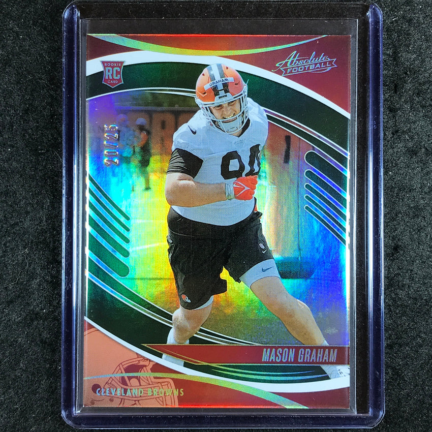 2025 Absolute Football MASON GRAHAM Rookie Base Green Spectrum 20/25 #156