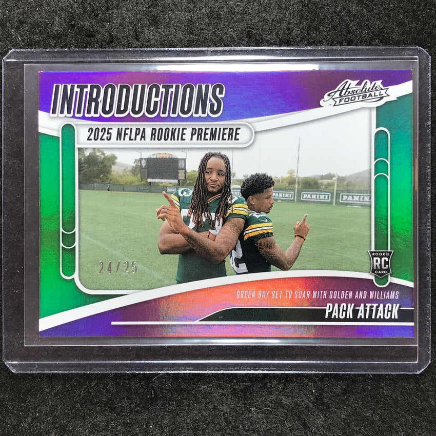 2025 Absolute Football WILLIAMS GOLDEN Introductions Rookie Green 24/25 #SWS