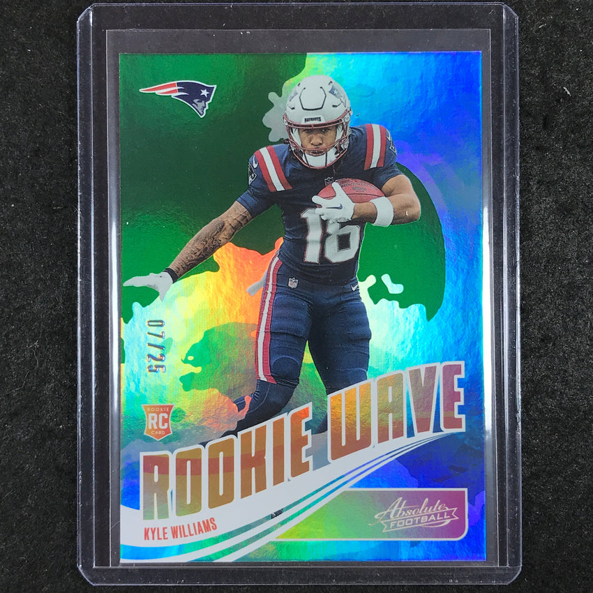 2025 Absolute Football KYLE WILLIAMS Rookie Wave Green 7/25 #KWS