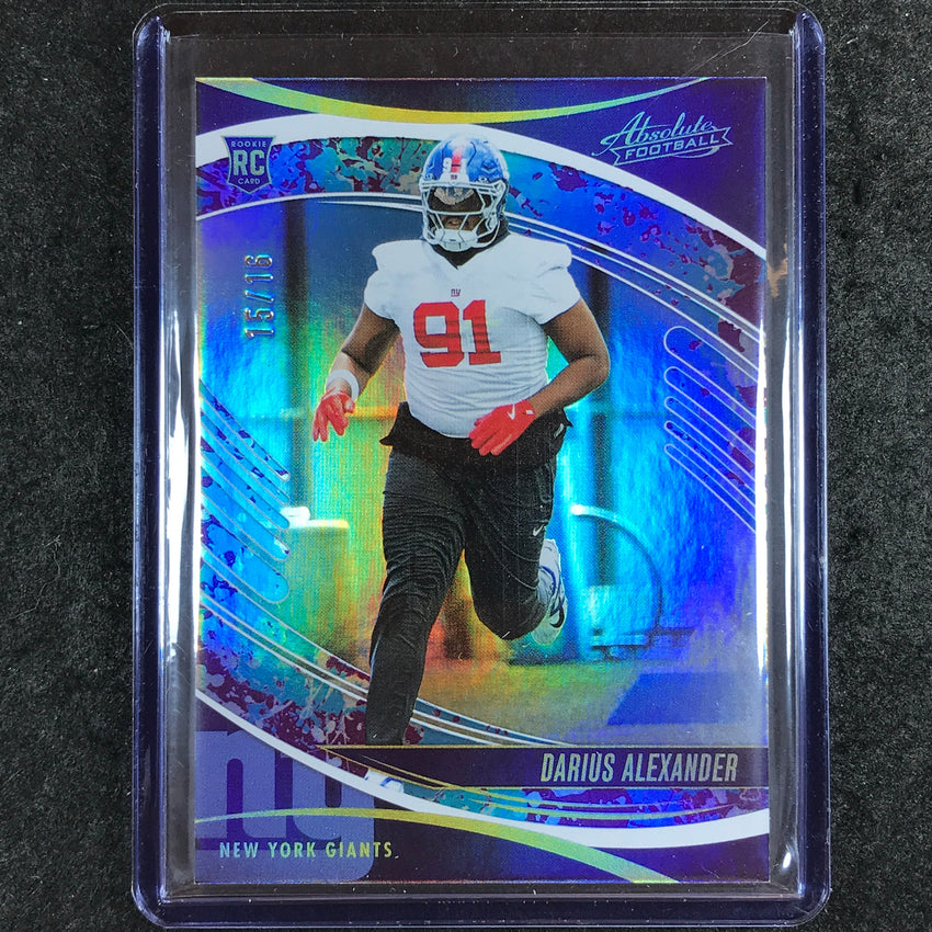 2025 Absolute Football DARIUS ALEXANDER Rookie Base Splash 15/16 #115