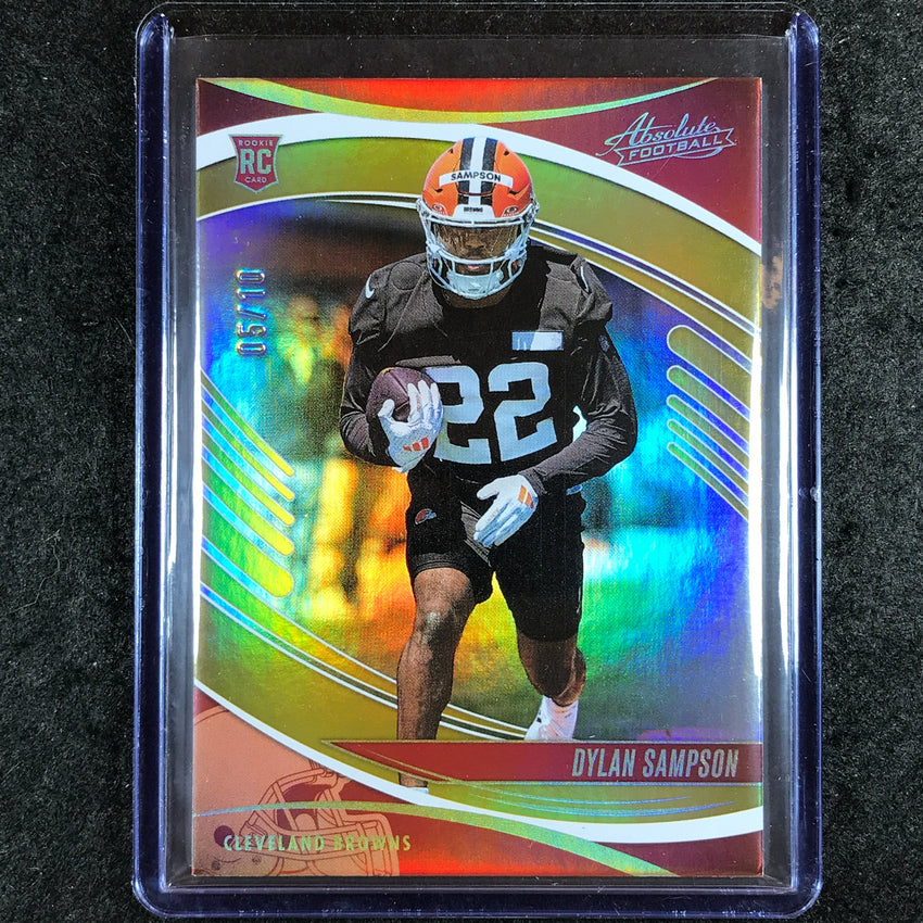 2025 Absolute Football DYLAN SAMPSON Rookie Base Gold Spectrum 5/10 #121