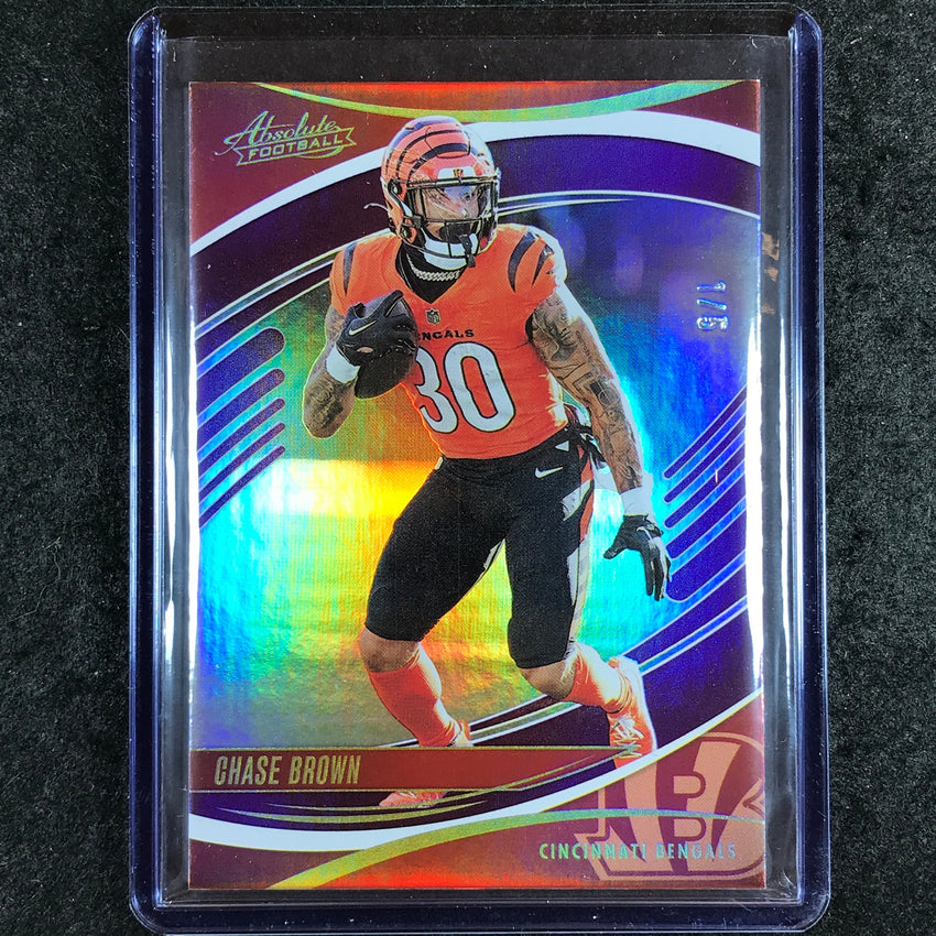 2025 Absolute Football CHASE BROWN Base Purple Spectrum 1/5 #98