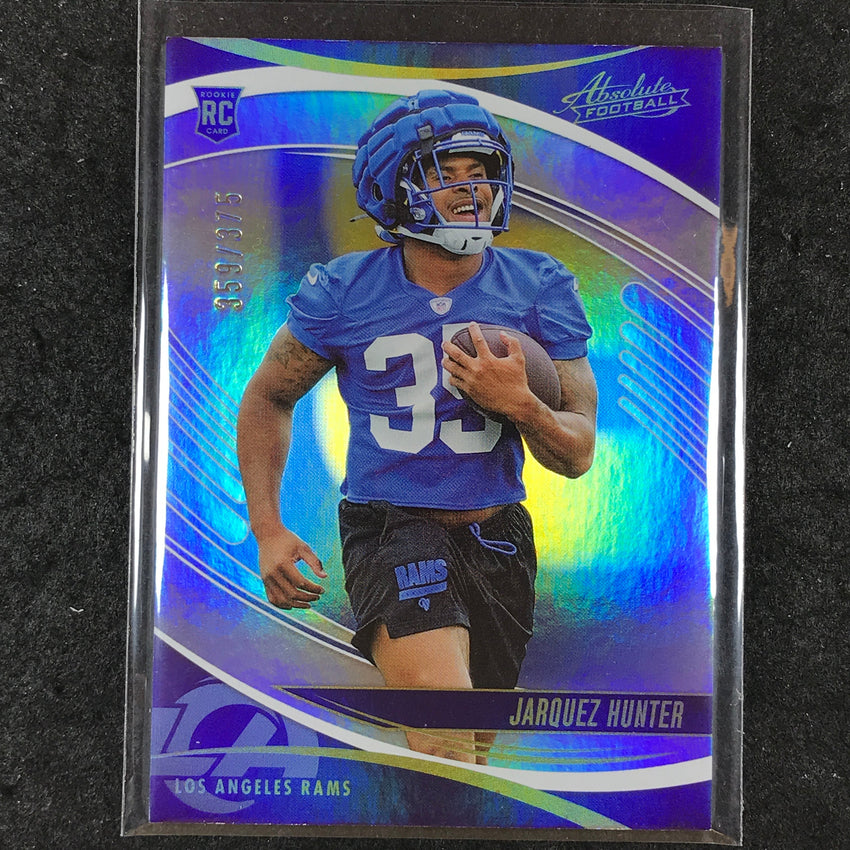 2025 Absolute Football JARQUEZ HUNTER Rookie Base Silver Spectrum /375 #136