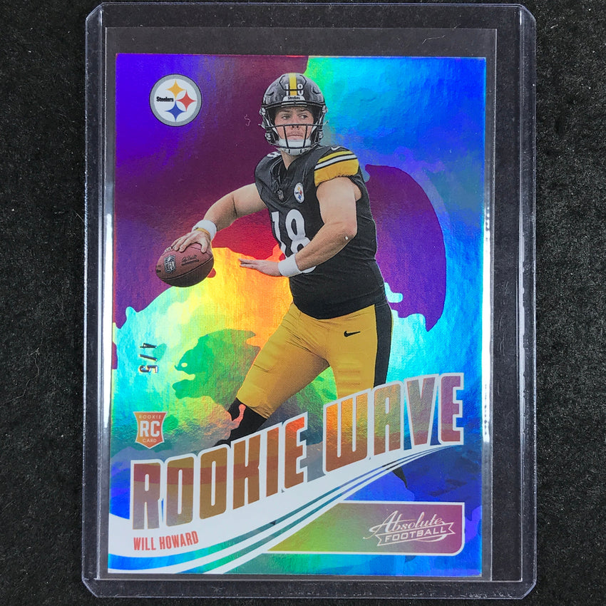 2025 Absolute Football WILL HOWARD Rookie Wave Purple 4/5 #WHD