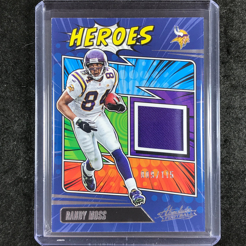 2025 Absolute Football RANDY MOSS Absolute Heroes Memorabilia Jersey Relic 9/115