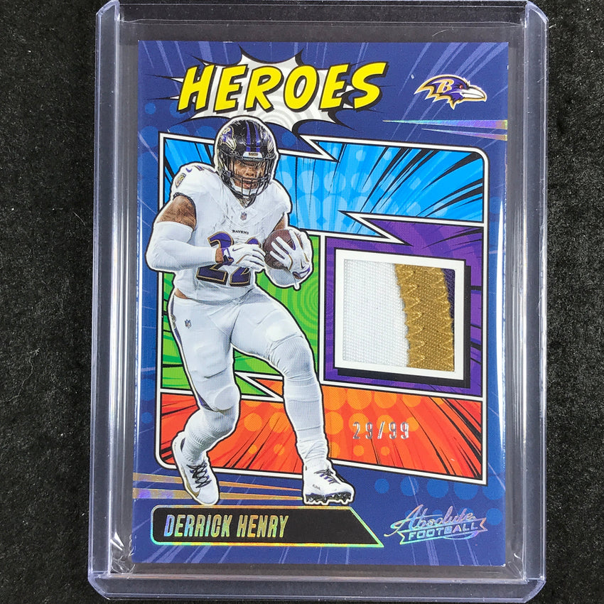 2025 Absolute DERRICK HENRY Absolute Heroes Memorabilia Patch Gold 29/99